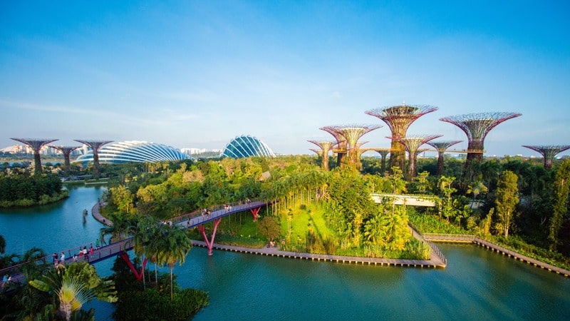 Công viên Gardens by the Bay là một điểm tham quan tuyệt vời