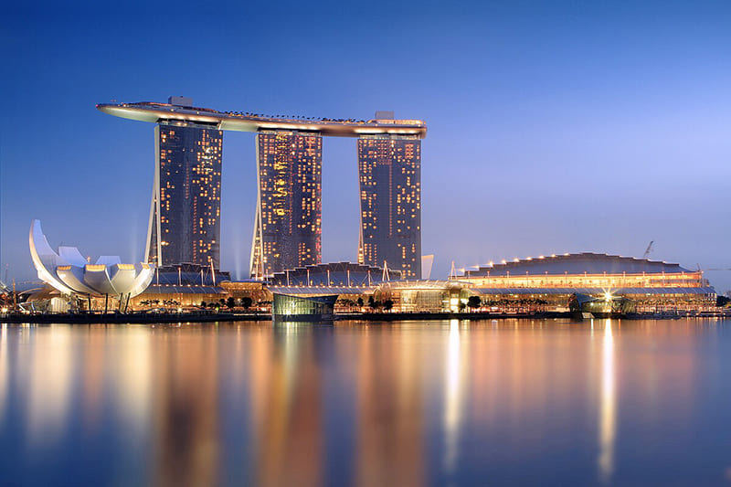 Thiết kế kiến trúc độc đáo của vịnh Marina và Marina Bay Sands